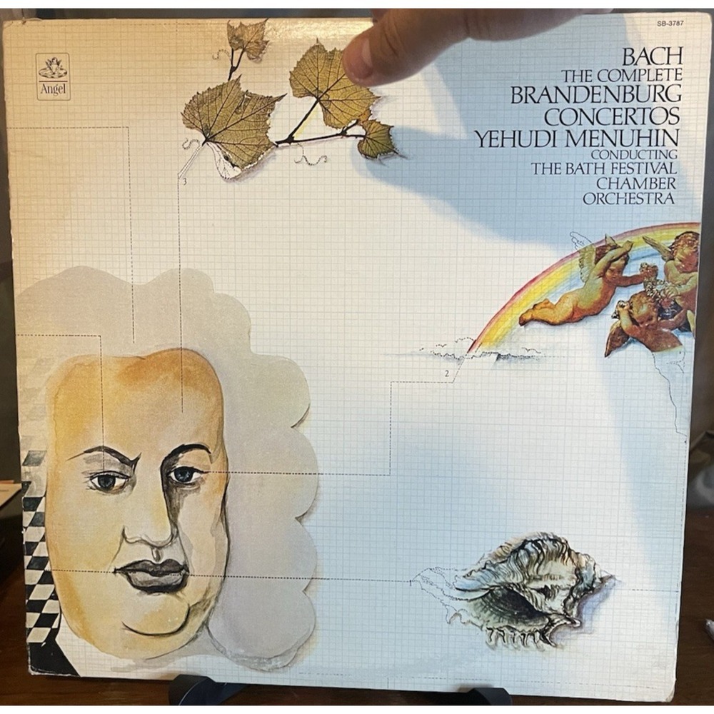 Bach Brandenburg Concertos Yehudi Menuhin Angel 2LP Box Set 1972 Vinyl SB-3787
